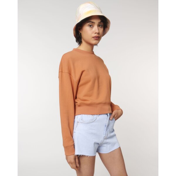 Stella Cropster Wave Terry  |  Kurzes Damen-Sweatshirt mit Rundhalsausschnitt Wave Terry