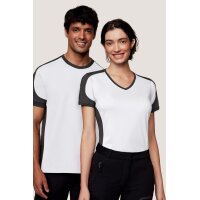 HAKRO Damen V-Shirt Contrast MIKRALINAR®