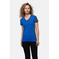 HAKRO Damen V-Shirt Contrast MIKRALINAR®