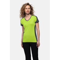 HAKRO Damen V-Shirt Contrast MIKRALINAR®
