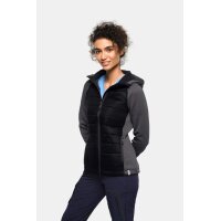 HAKRO Damen Kapuzen-Hybridjacke Contrast