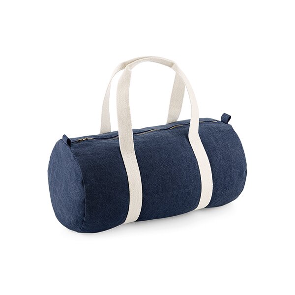 Denim Barrel Bag