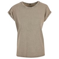 Ladies´ Acid Washed Extended Shoulder Tee