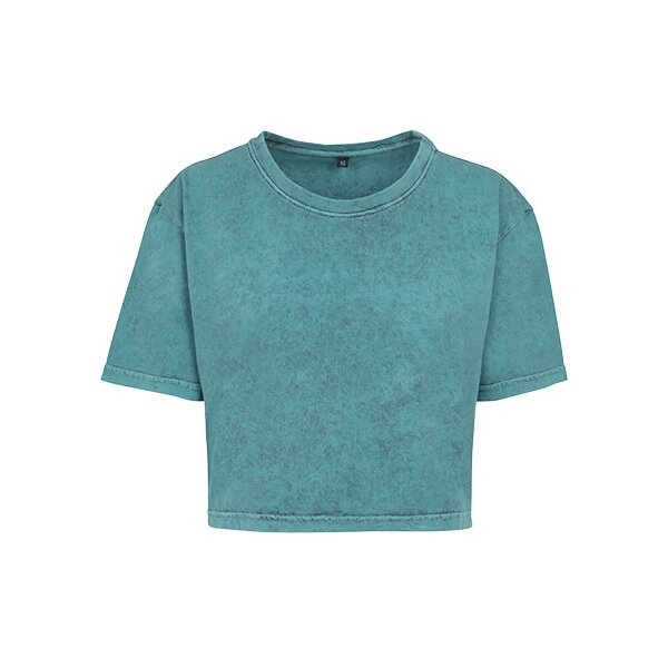 Ladies´ Acid Washed Cropped Tee