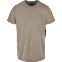 Acid Washed Round Neck Tee