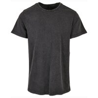 Acid Washed Round Neck Tee