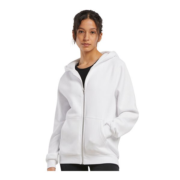 Ladies Fluffy Zip Hoody