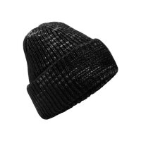 Chunky Knitted Patch Beanie