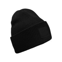 Deep Cuffed Tonal Patch Beanie