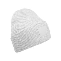 Deep Cuffed Tonal Patch Beanie
