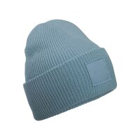 Deep Cuffed Tonal Patch Beanie