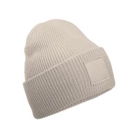 Deep Cuffed Tonal Patch Beanie