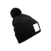 Appliqué Patch Pom Beanie