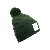Appliqué Patch Pom Beanie