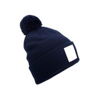 Appliqué Patch Pom Beanie