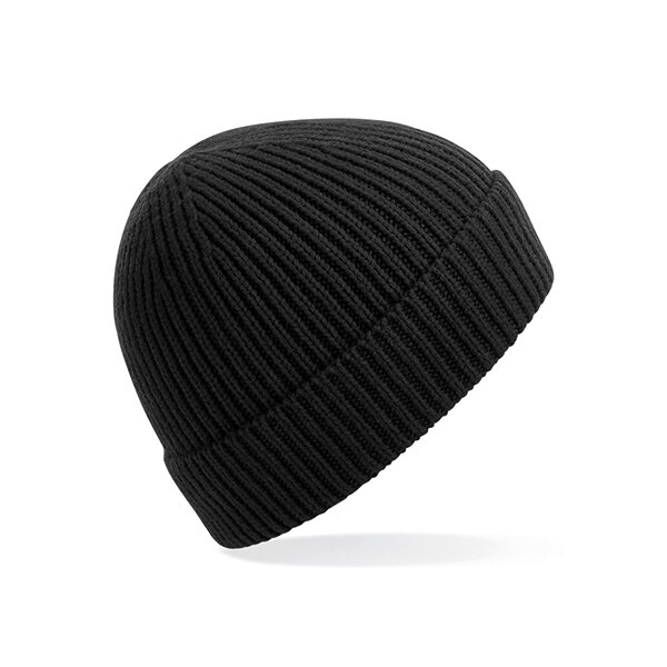 Engineered Knit Ribbed Beanie