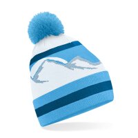 Mountain Peaks Pom Pom Beanie