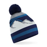 Mountain Peaks Pom Pom Beanie