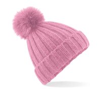Verbier Faux Fur Pop Pom Chunky Beanie
