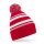 Striped Fan Beanie
