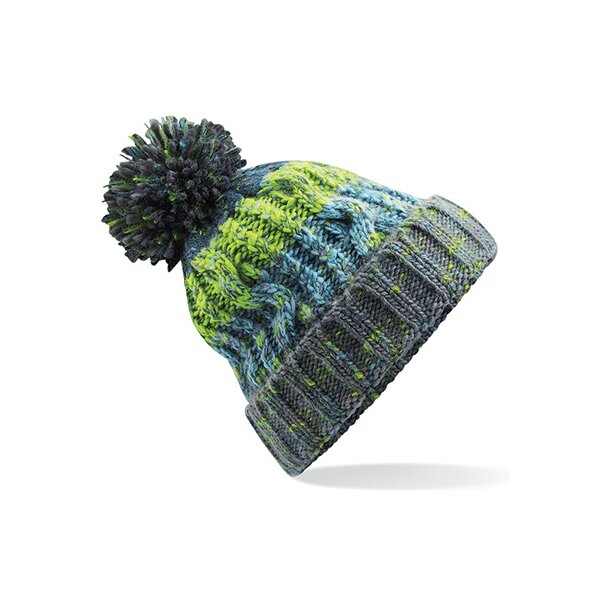 Corkscrew Pom Pom Beanie