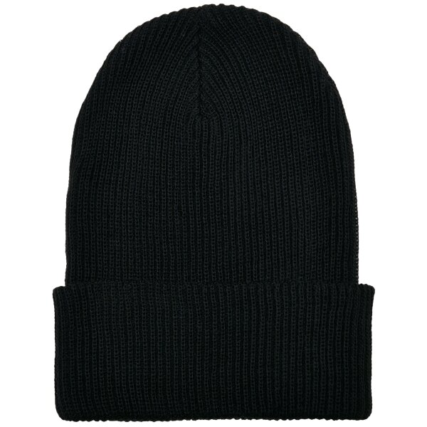 Recycled Yarn Ribbed Knit Beanie