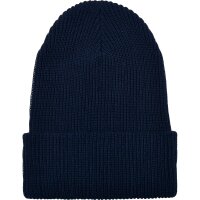 Recycled Yarn Ribbed Knit Beanie
