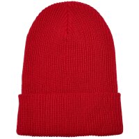 Recycled Yarn Ribbed Knit Beanie