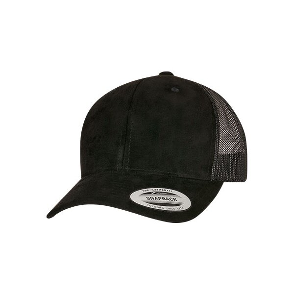 Suede Leather Trucker Cap