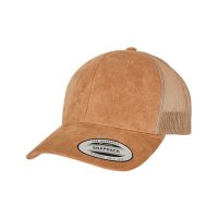 Suede Leather Trucker Cap