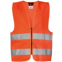 Kids´ Hi-Vis Safety Vest With Front Zipper Aalborg