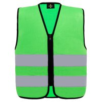 Kids´ Hi-Vis Safety Vest With Front Zipper Aalborg