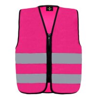 Kids´ Hi-Vis Safety Vest With Front Zipper Aalborg