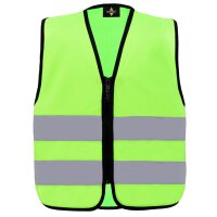 Kids´ Hi-Vis Safety Vest With Front Zipper Aalborg