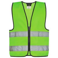 Kids´ Hi-Vis Safety Vest With Front Zipper Aalborg