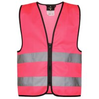 Kids´ Hi-Vis Safety Vest With Front Zipper Aalborg