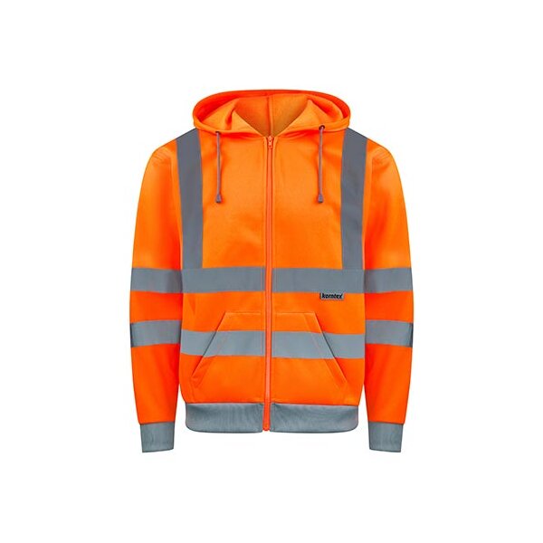 Hi-Vis Workwear Hooded Sweat-Jacket Galway