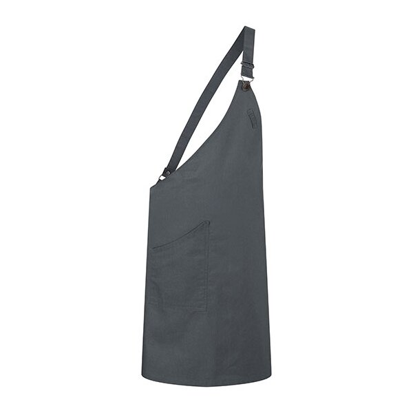 Asymmetrische Latzschürze Classic mit Tasche