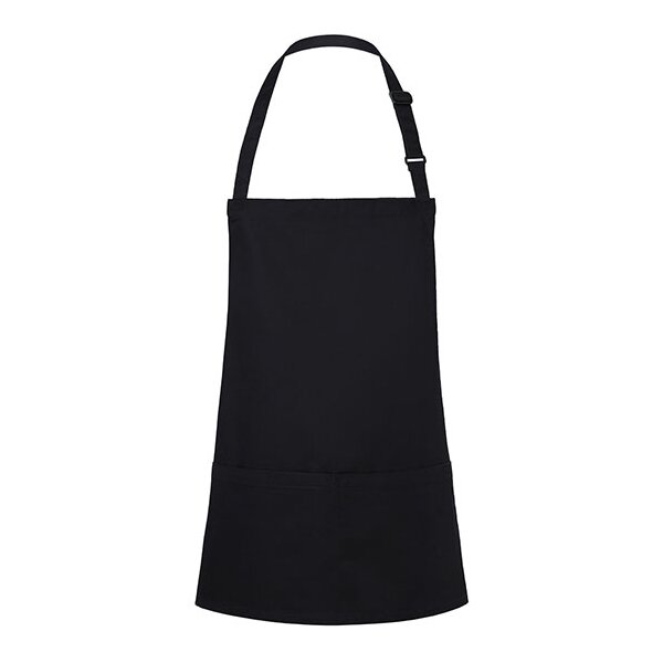 Kurze Latzschürze Basic mit Schnalle und Tasche