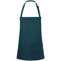 Kurze Latzschürze Basic mit Schnalle und Tasche