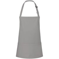 Kurze Latzschürze Basic mit Schnalle und Tasche