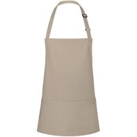 Kurze Latzschürze Basic mit Schnalle und Tasche