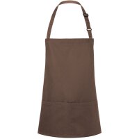 Kurze Latzschürze Basic mit Schnalle und Tasche