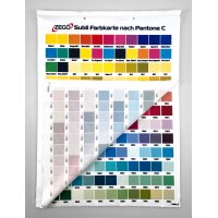 Sublimations-Farbkarte Pantone C weißer Stoff