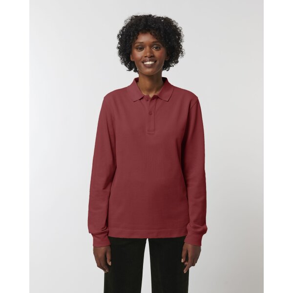 Prepster Long Sleeve  |  Unisex-Poloshirt mit langen Ärmeln