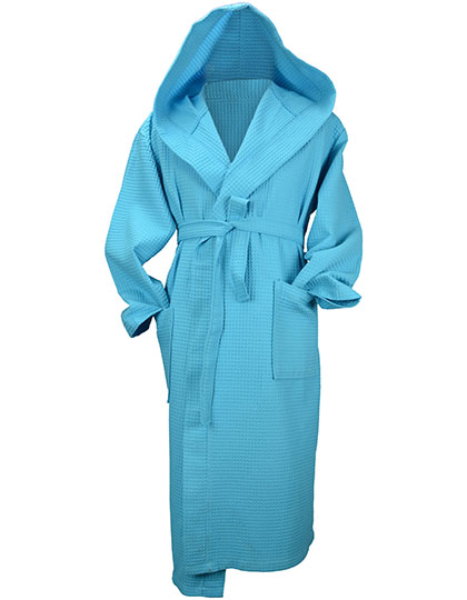 Robezz® Waffle Bathrobe With Hood - AR028 - A&R