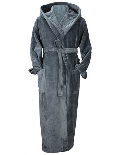 DeLuxe Velour Bathrobe With Hood - AR029 - A&R