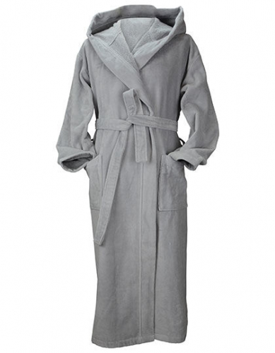 DeLuxe Velour Bathrobe With Hood - AR029 - A&R