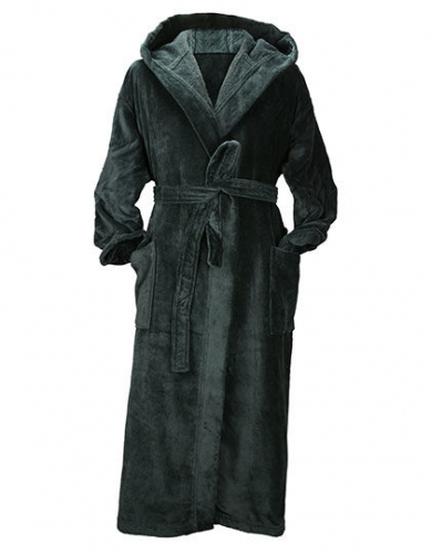 DeLuxe Velour Bathrobe With Hood - AR029 - A&R