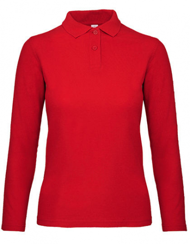 Women´s Long Sleeve Polo ID.001 - BCPWI13 - B&C